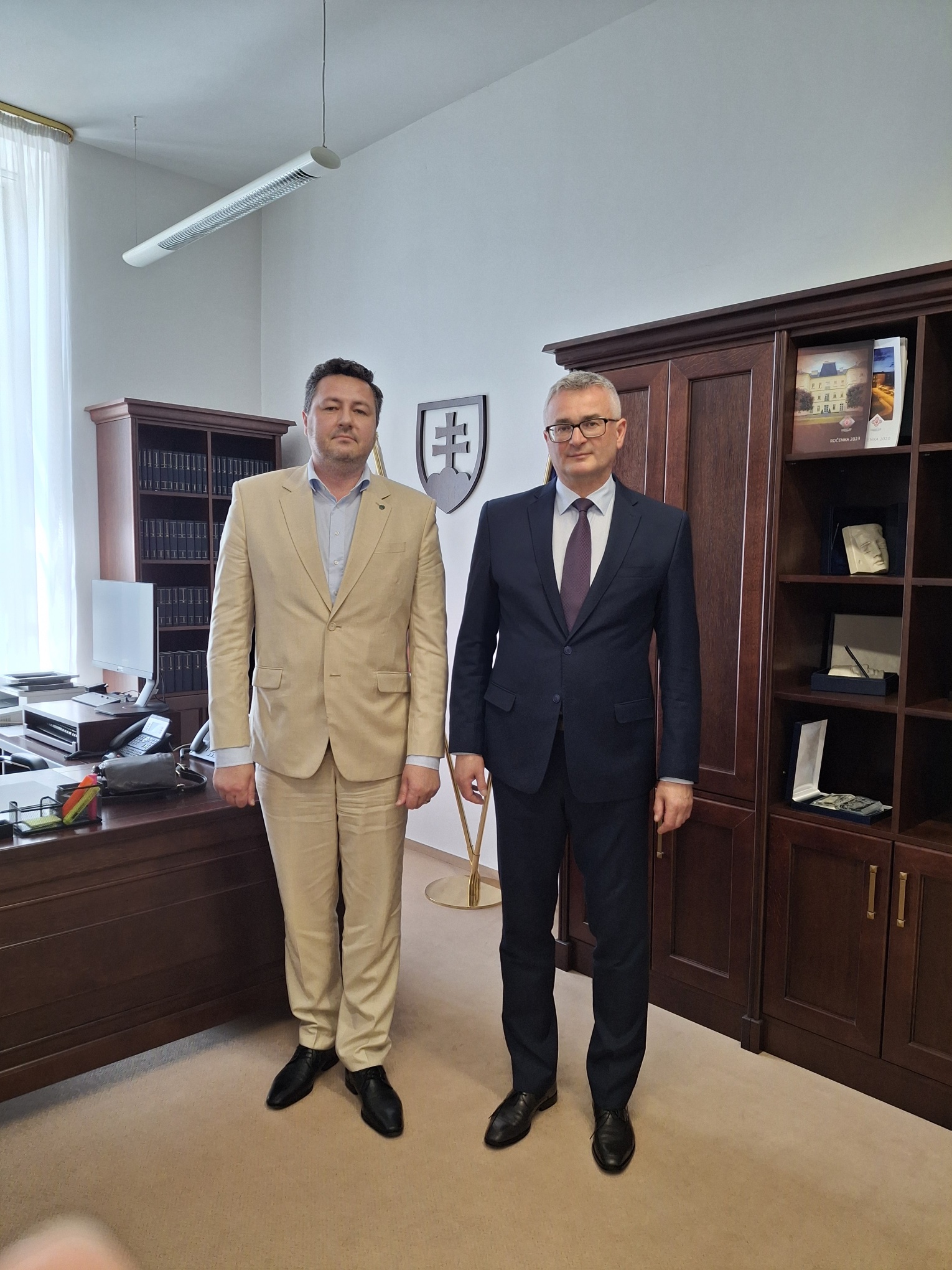 Obrázok Predseda Ústavného súdu Slovenskej republiky  sa stretol s novým predsedom Najvyššieho súdu Slovenskej republiky
