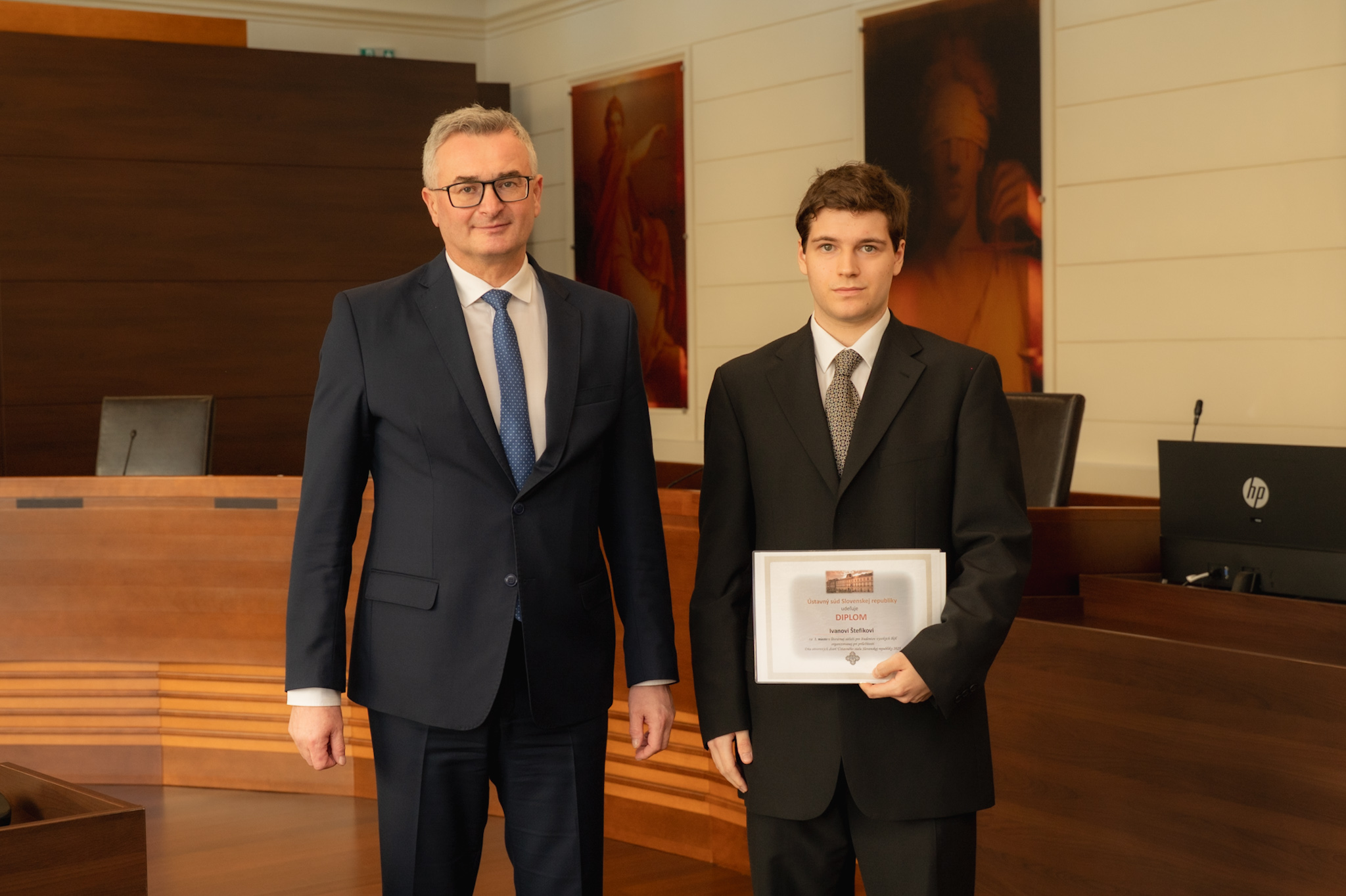 Obrázok Predseda Ústavného súdu Slovenskej republiky dnes ocenil výhercov súťaže pre študentov vysokých škôl