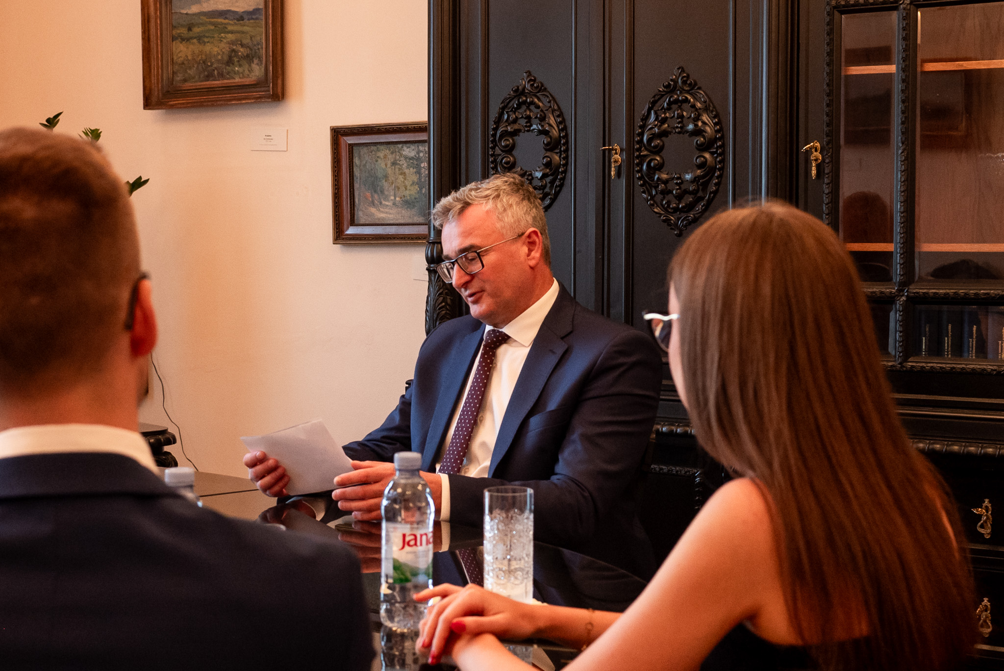 Obrázok Predseda Ústavného súdu Slovenskej republiky  sa stretol so študentmi Právnickej fakulty Univerzity Pavla Jozefa Šafárika  v Košiciach